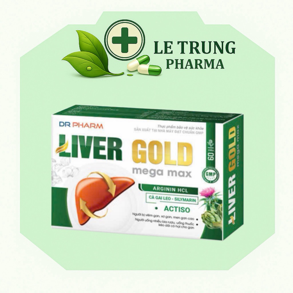 [ CHÍNH HÃNG ] LIVER GOLD Mega Max – Hộp 60 viên nang mềm