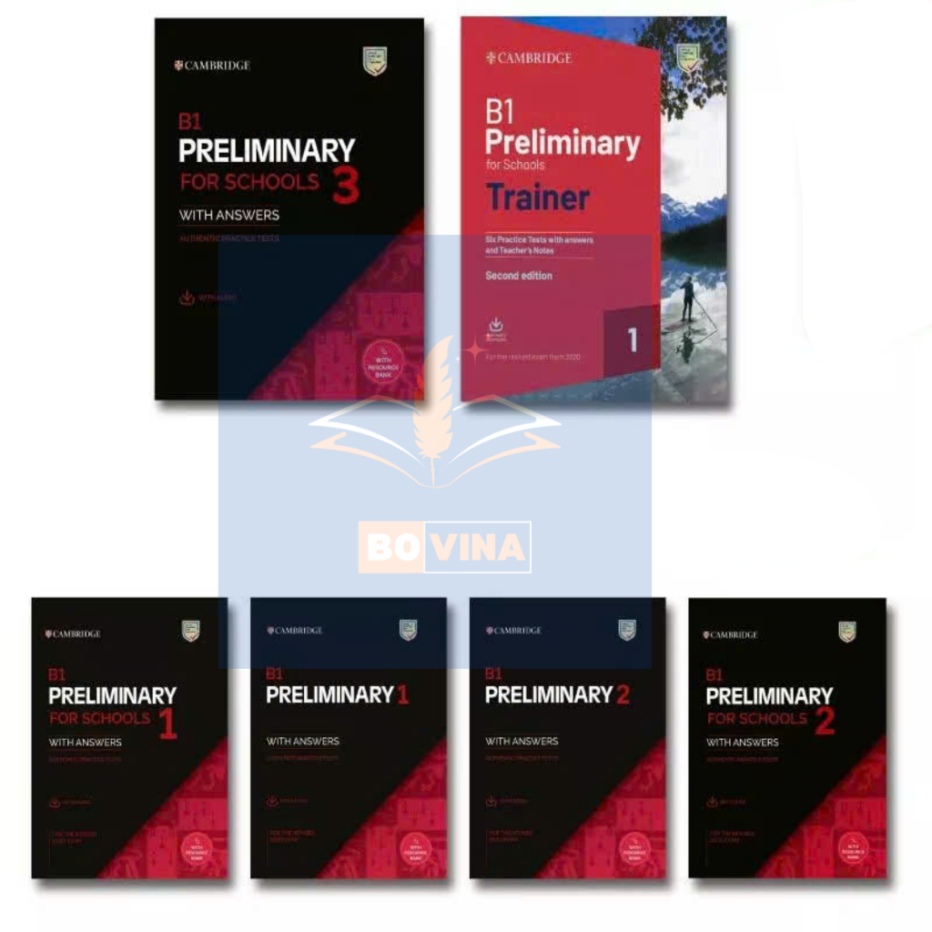Sách B1 Preliminary 1 – 2 – 3, B1 Preliminary For Schools, B1 Preliminary For Schools Trainer, Luyên