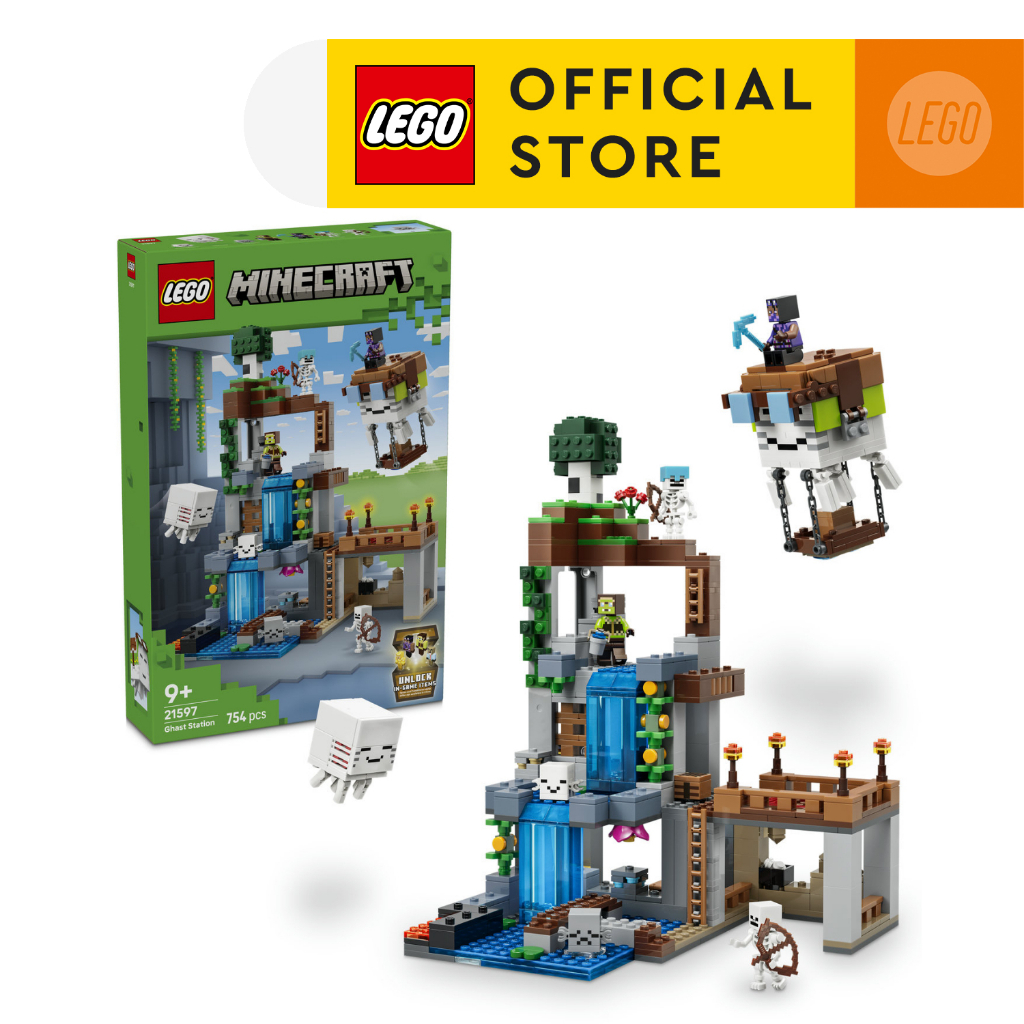 LEGO MINECRAFT 21597 Đồ Chơi Lắp Ráp Trạm Ghast (754 Chi Tiết)