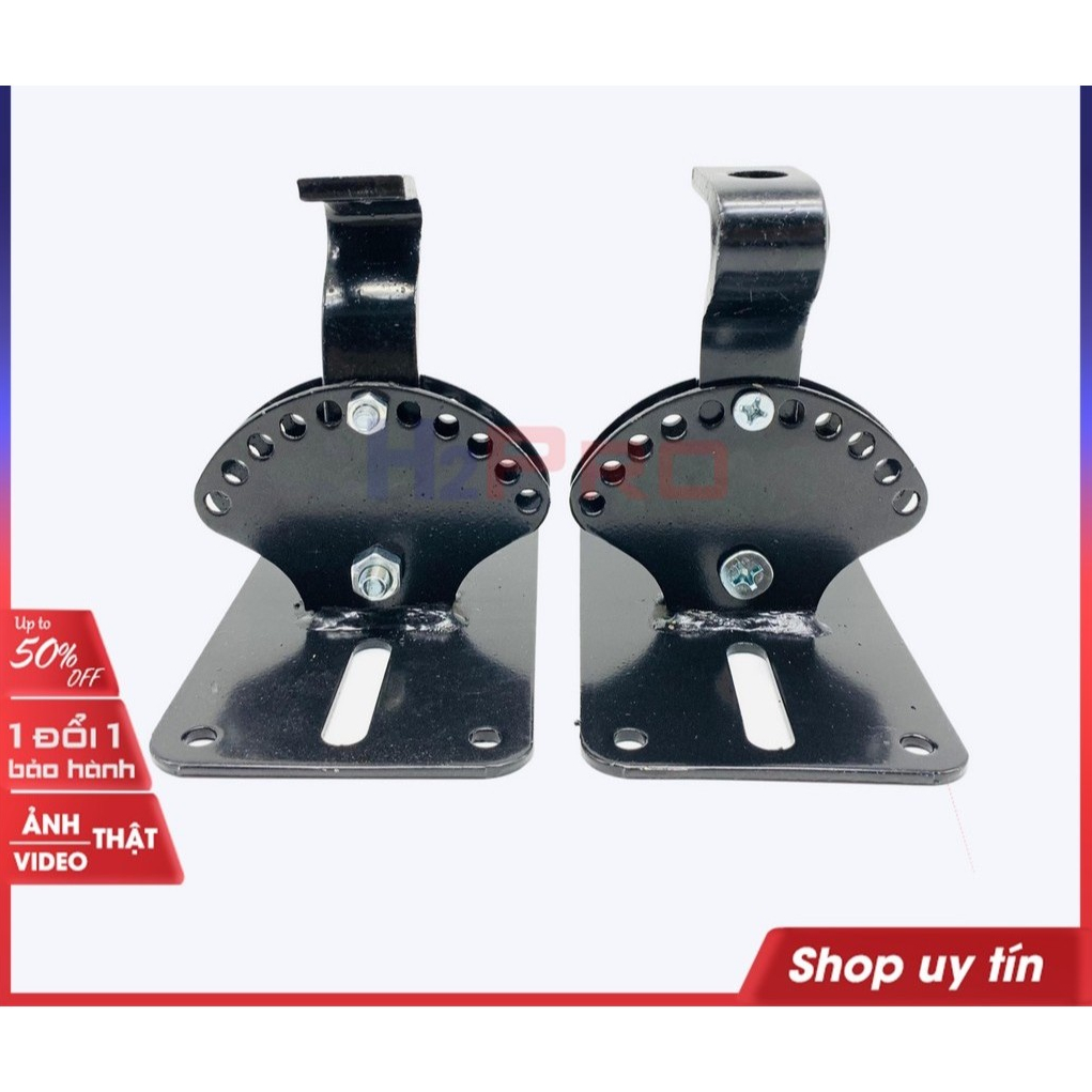 [Top Value] 2 Giá Treo Loa Thả Trần H2Pro Cao Cấp Góc Quay 120 Độ, Tải 30Kg, Bích Treo Loa Ti Karaok