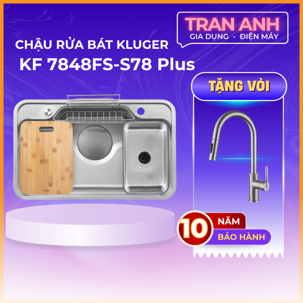 Chậu rửa bát Kluger KF7848FS – S78 Plus | Hàng chính hãng
