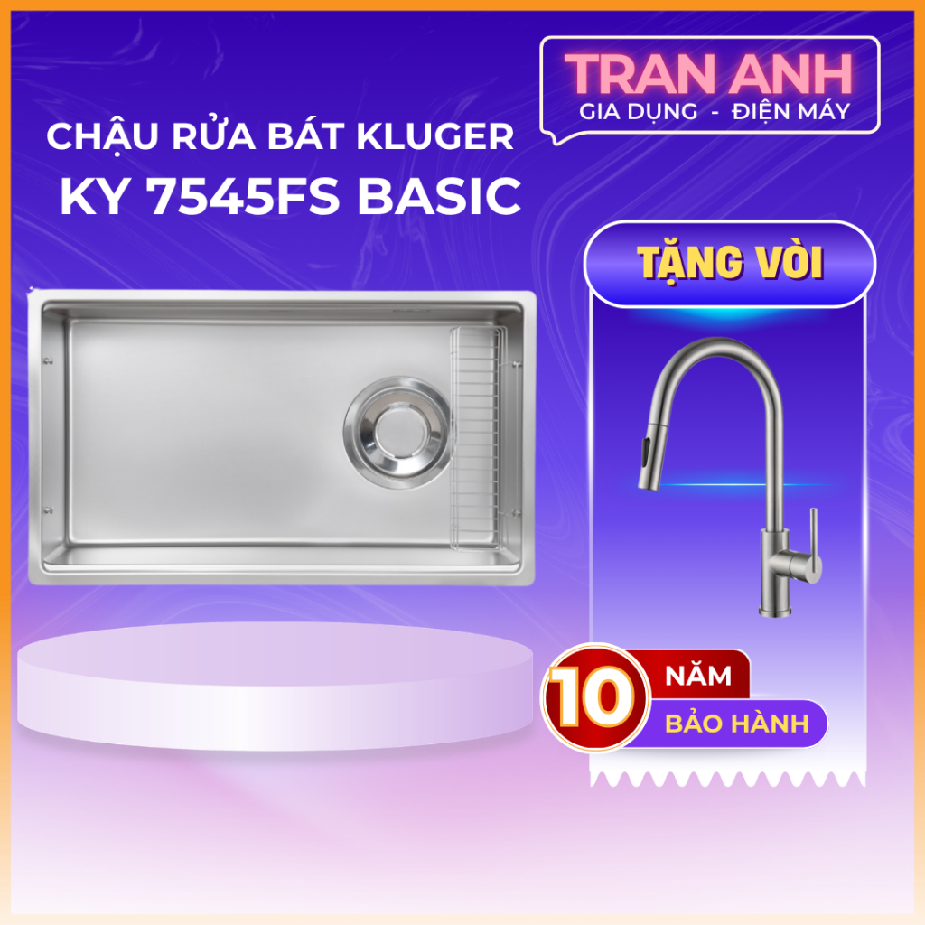 Chậu rửa bát Kluger KY7545FS – S75 | Hàng chính hãng