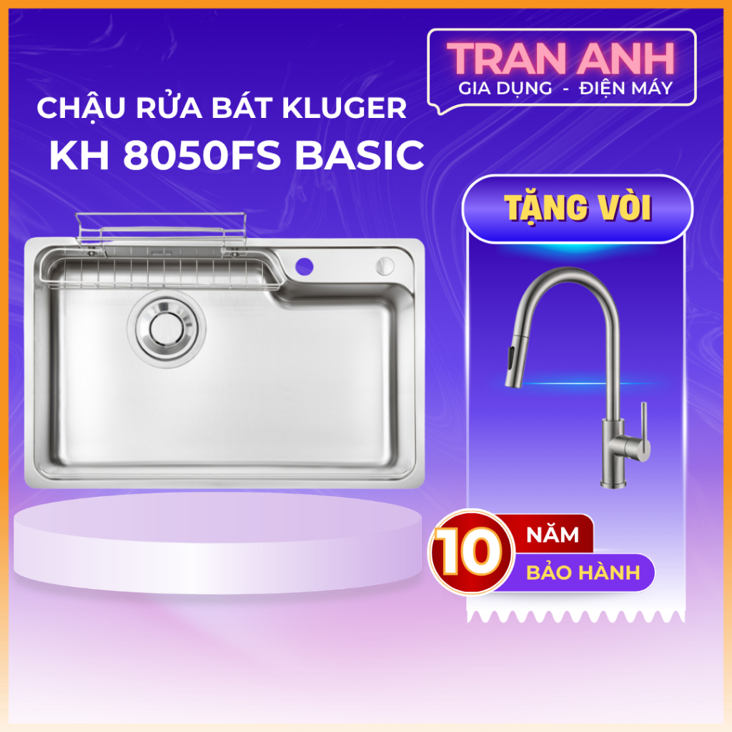 Chậu rửa bát Kluger KH8050FS Basic | Hàng chính hãng