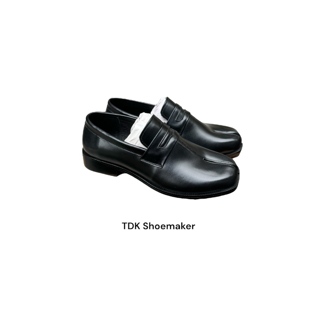 Tabi loafer da bò nguyên tấm dáng tách ngón TDK Shoemaker