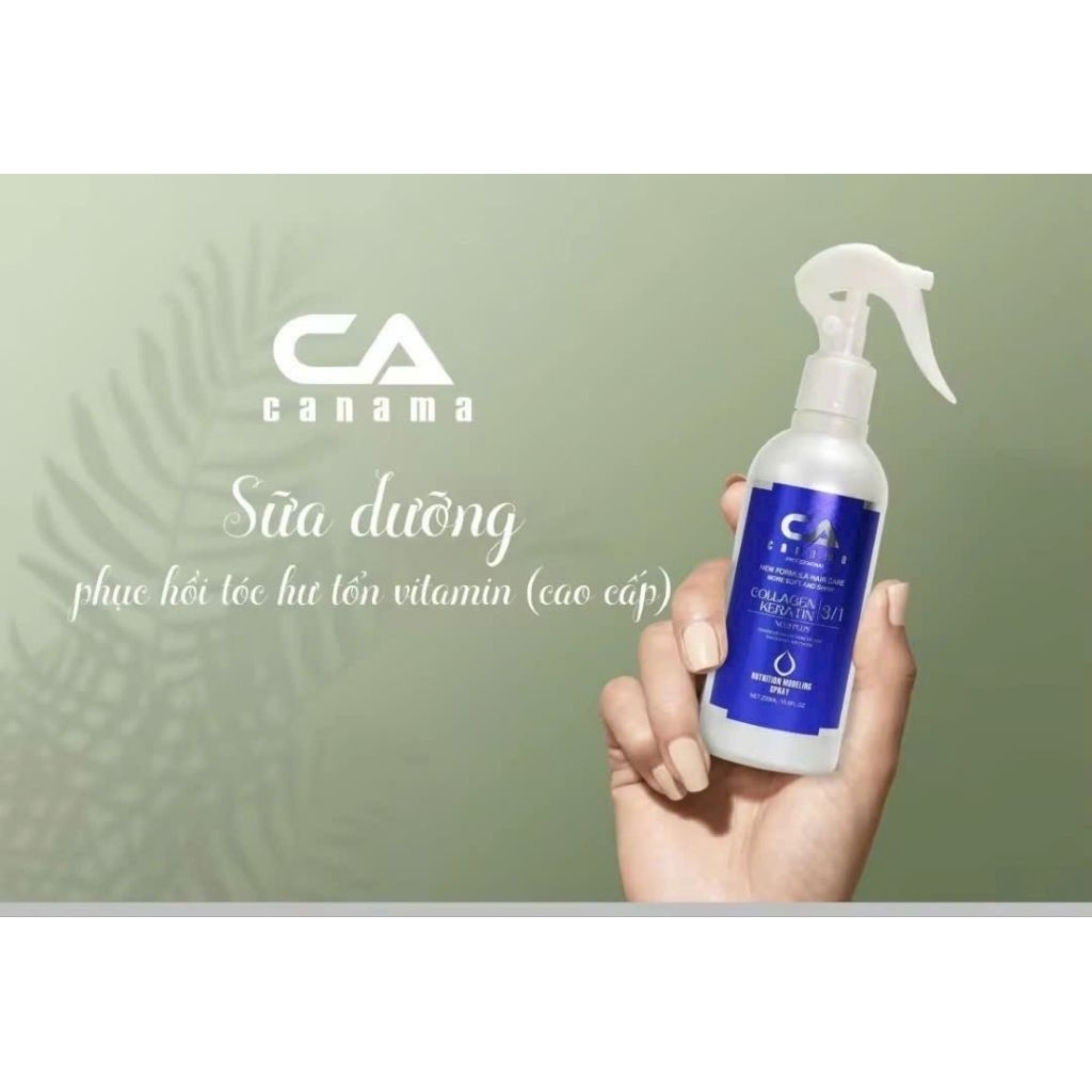 SỬA DƯỠNG (CAO CẤP) PHỤC HỒI, CHĂM SÓC TÓC HƯ TỔN & TÓC YẾU Vitamin CANAMA (220ml)