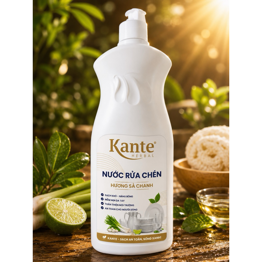 [ hỏa tốc ] Nước rửa chén sinh học Kante 800ml