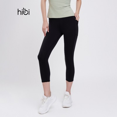 Quần lửng tập Yoga Gym Luxury Hibi Sports QL406 Kiểu lưng cao có túi, Chất Vải Cao Cấp Hi Fabric
