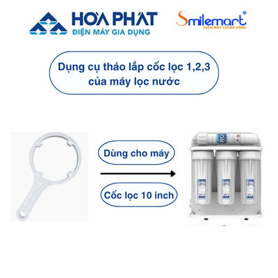Dụng cụ tháo lắp cốc lọc 1,2,3 của máy loc nước- Hàng chính hãng Hòa Phát