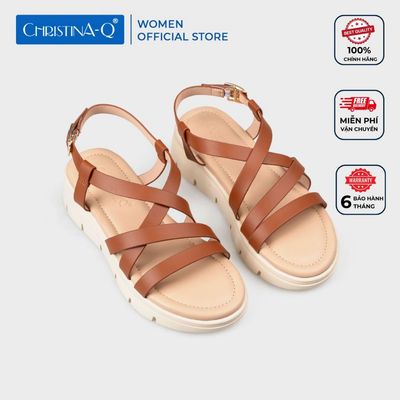 Giày Sandals Nữ Đế Xuồng CHRISTINA-Q XDX168I
