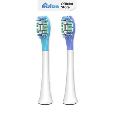 Set 2 Đầu Bàn Chải Thay Thế Cho Máy Đánh Răng Điện Cao Cấp Mifan Vibrosonic X9