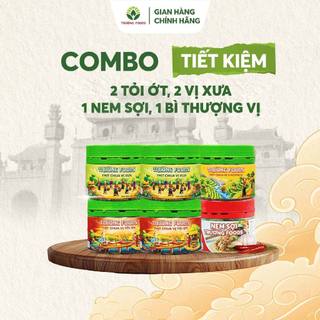 Combo 6 Thịt Chua Trường Foods (2 Vị Xưa, 2 Tỏi Ớt, 1 Nem Sợi, 1 Bì Thượng Vị) 180g/Hộp - Chi Nhánh Hà Nội