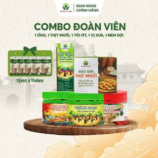 Combo 5 Thịt Chua Trường Foods (1 Ống Nứa, 1 Tỏi Ớt, 1 Vị Xưa, 1 Nem Sợi, 1 Thịt Muối) - Chi Nhánh TP HCM