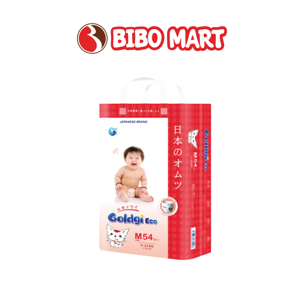 [LIVE] Bỉm - Tã Quần Goldgi Eco Siêu Mỏng Mềm Mại Thấm Hút Cho Bé Nhiều Size - Bibo Mart