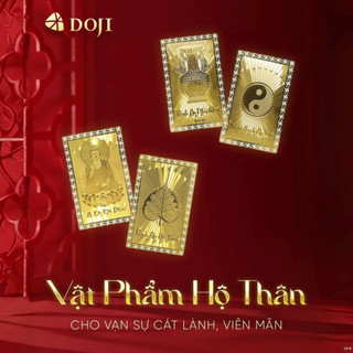 [Độc quyền] Thẻ Bình An Hộ Thân May Mắn "A Di Đà Phật" DOJI Quà Tặng Kim Bảo Phúc Phong Thủy