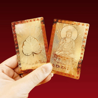 [Độc quyền] Thẻ Bình An Hộ Thân May Mắn "A Di Đà Phật" DOJI Quà Tặng Kim Bảo Phúc Phong Thủy