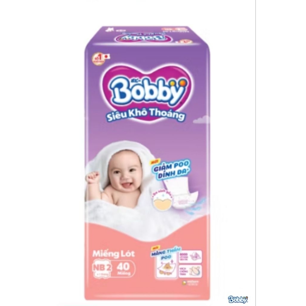 MIẾNG LÓT BOBBY NEWBORN 1 108 MIẾNG