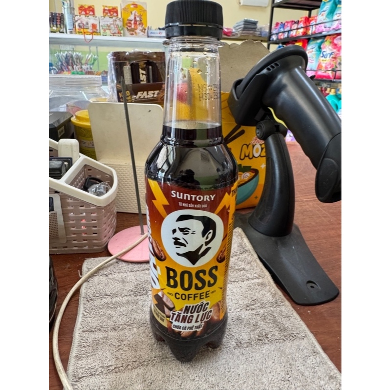 AMMYFOOD-Thùng 24 chai nước tăng lực vị cà phê thật BOSS CAFE 320ML của PEPSICO SUNTORY