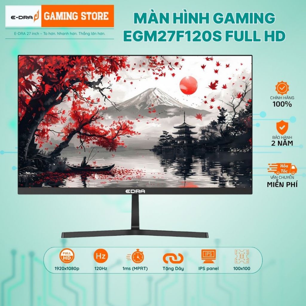 [Hỏa Tốc] Màn Hình Gaming EDRA EGM27F120S, EGM27F240G 240Hz/0.5ms 27Inch/FullHD Bảo hành Chính Hãng | BigBuy360 - bigbuy360.vn