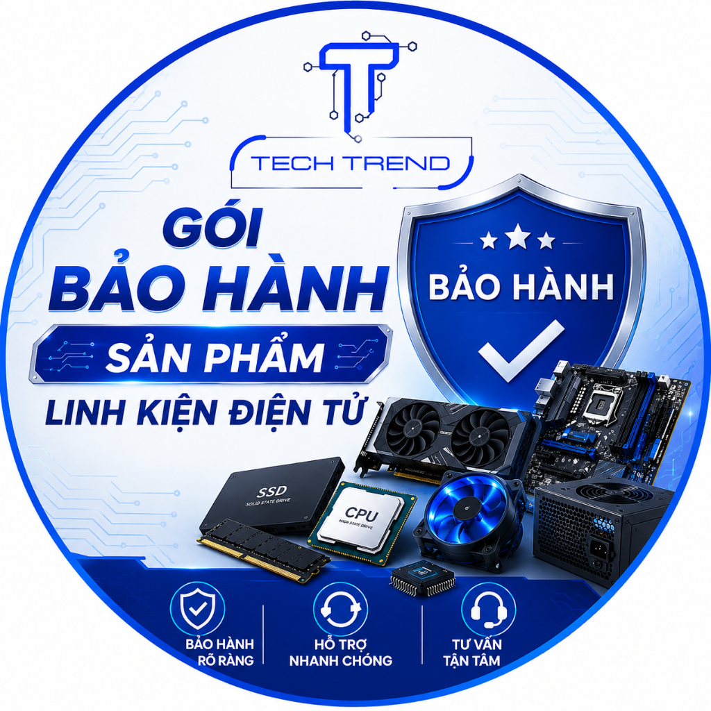 Gói bảo hành sàn phẩm linh kiện toàn shop Techtrend trong 1 tháng