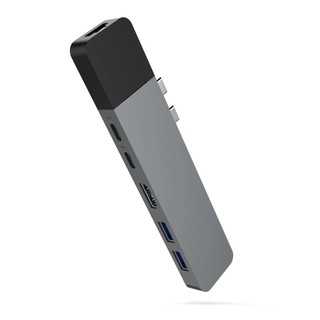 Cổng chuyển đổi HYPERDRIVE net 6-in-2 hub USB-C chính hãng, tốc độ cao, bảo hành 2 năm (GN28N)