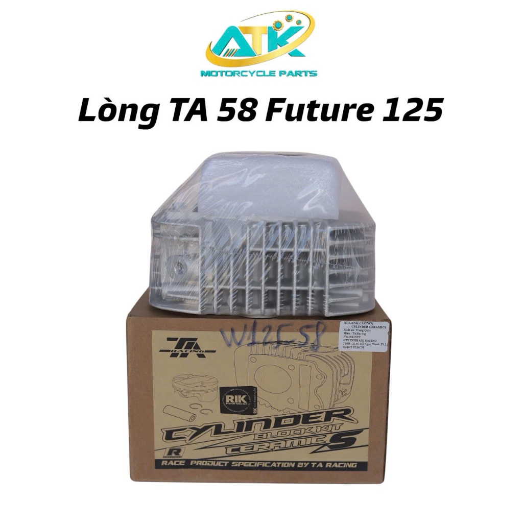Vỏ Lòng Kiếng 58 FU125 Cánh Gió Lớn Thân 71.5 Chân Dài 39.5 26 TA RACING Cho WAVE 125i /FU LED 125/ 