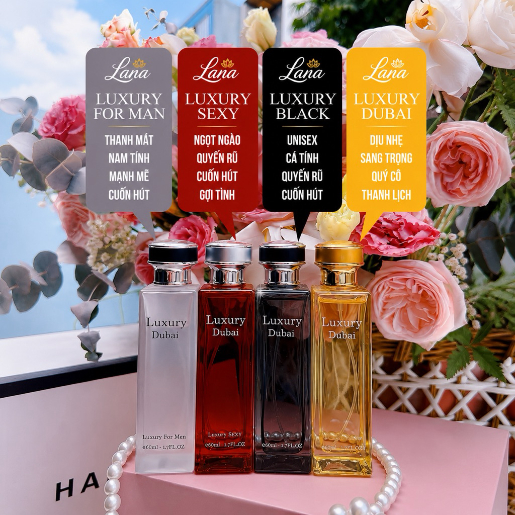 Nước hoa Dubai Luxury mẫu 50ml-đủ mùi