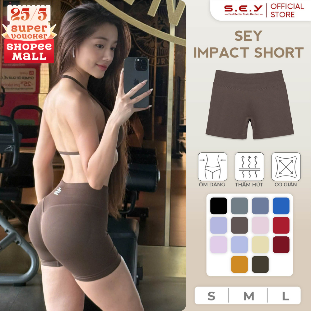 Quần tập gym nữ SEY Impact SHORT, Đồ tập gym nữ, Quần tập yoga, quần tập thể thao nữ, Bộ đồ tập | BigBuy360 - bigbuy360.vn