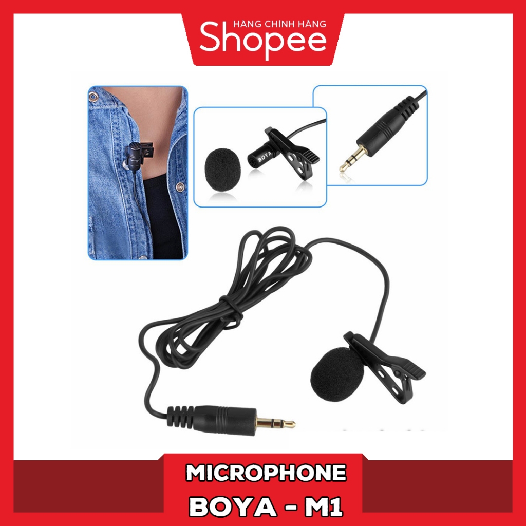 Microphone BOYA BY-M1 Dành Cho Máy Ảnh & Điện Thoại Smartphone