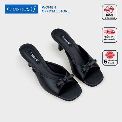 Guốc Nữ Gót Trụ CHRISTINA-Q GUN114I (form nhỏ)