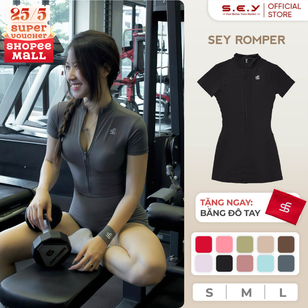 Bộ Đồ Thể Thao Jumpsuit Nữ SEY JUMP ROMPER - Bộ BodySuit Tập Gym, Yoga Nữ Cao Cấp | BigBuy360 - bigbuy360.vn