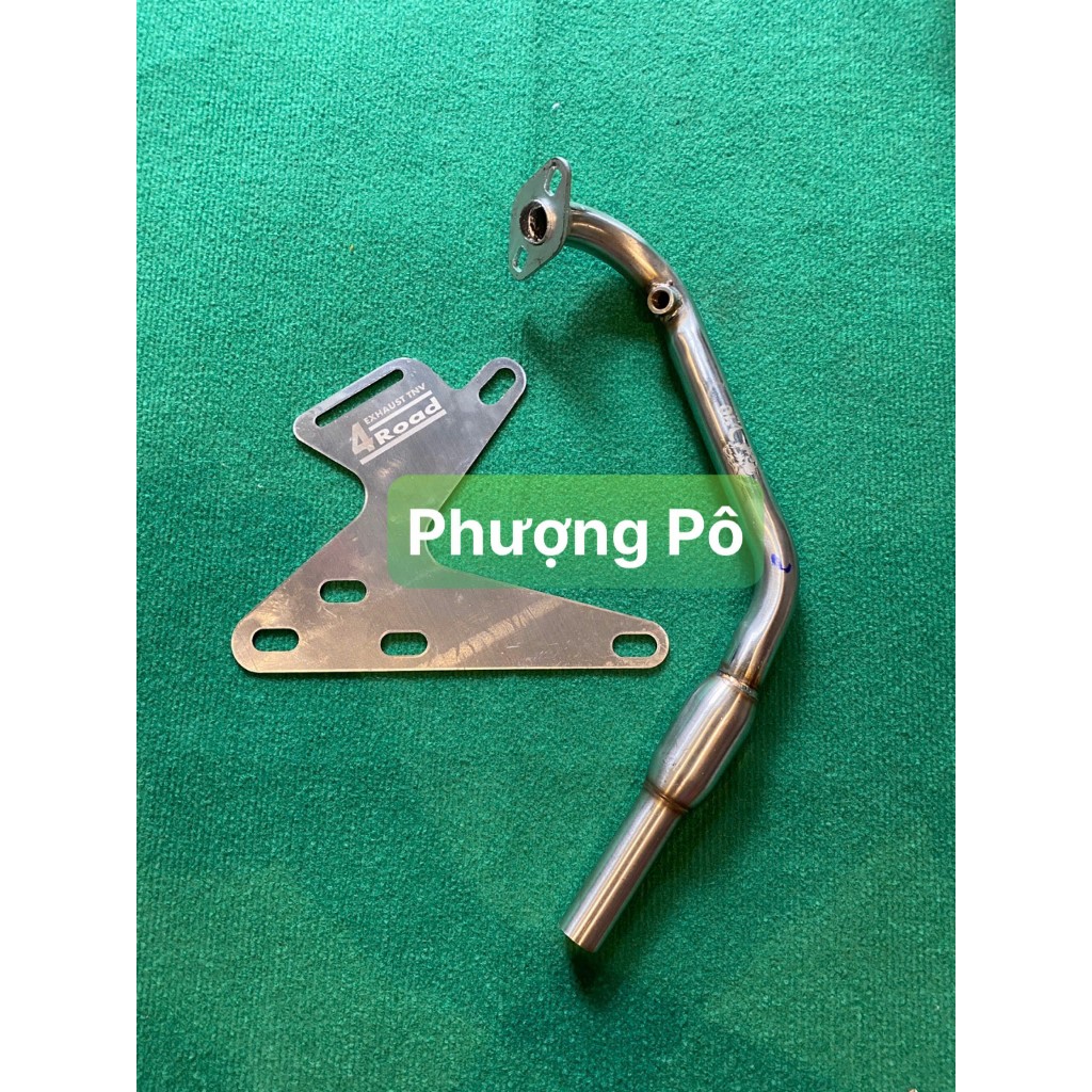 Bộ Pát Cổ Inox 304 gắn PÔ lon 4road cho SH mode 19-21