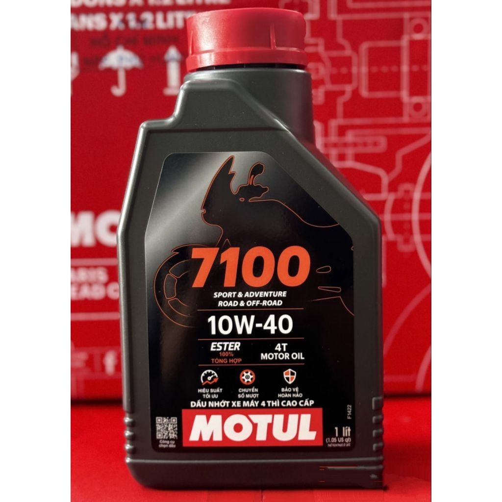 Dầu Nhớt Cao Cấp Xe Số - Tay Côn MOTUL 7100 4T 10W-40 và 10W-50 Ester Core Fully Synthetic