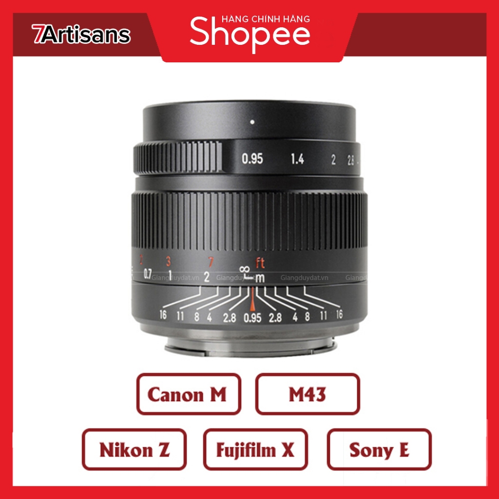 Ống kính 7Artisans 35mm f/0.95 Dành Cho Máy Ảnh Fujifilm