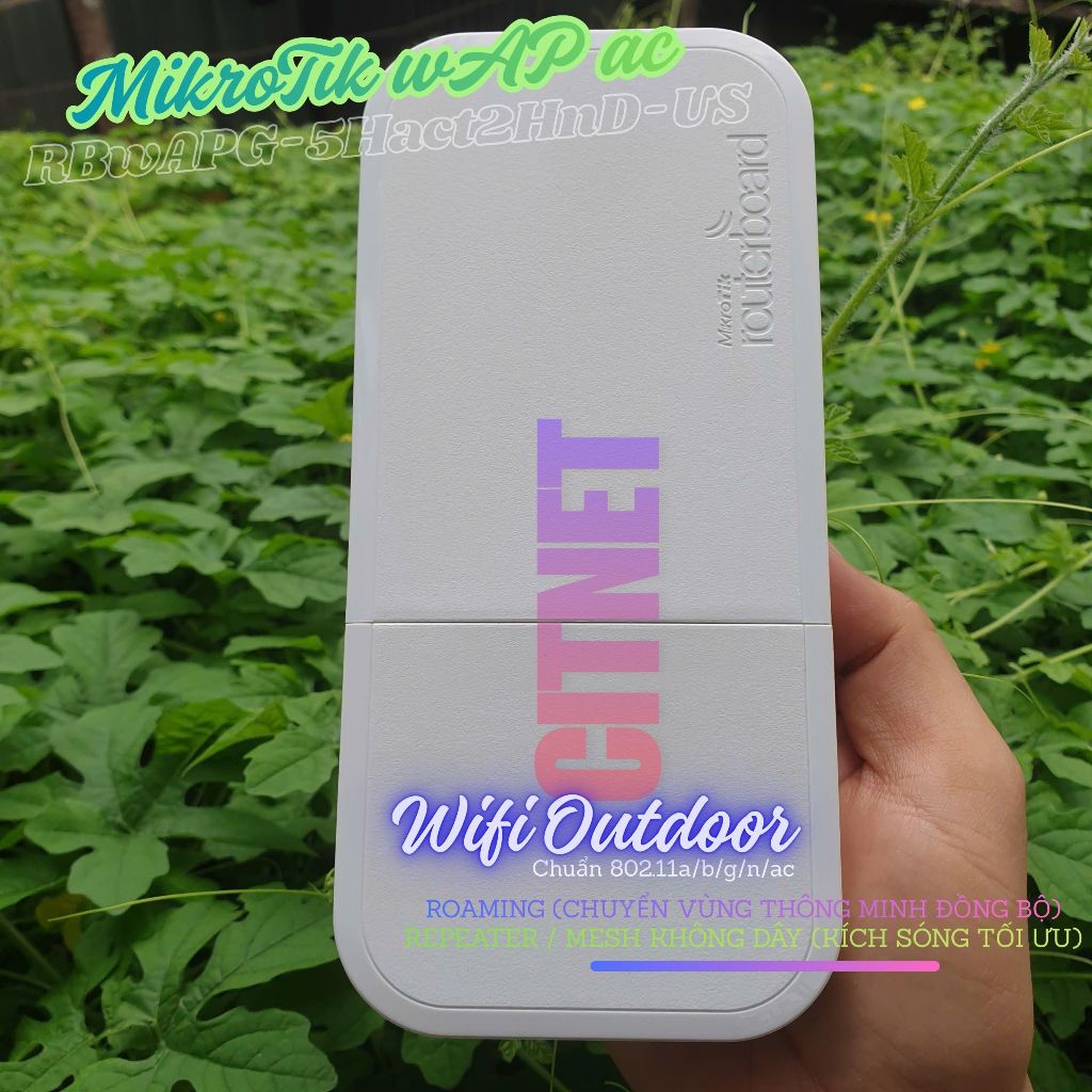 Bộ phát Wifi Outdoor MikroTik wAP ac (RBwAPG-5Hact2HnD-US) Dual-Band - Hàng Nhập Mỹ