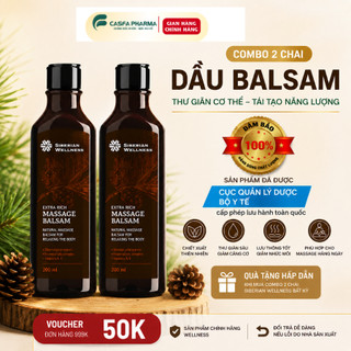 [Combo 2] Dầu Balsam Thảo Dược Siberian Massage 250ml – Dưỡng da, thư giãn cơ thể, 100% từ thiên nhiên