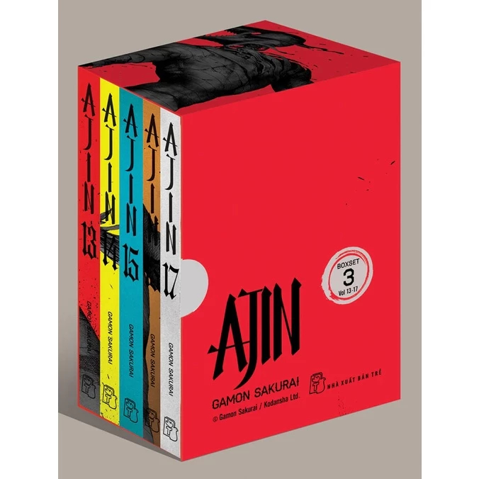Truyện tranh NXB Trẻ - Ajin - Full bộ 3 Boxset ( Full 17 tập), box có DF