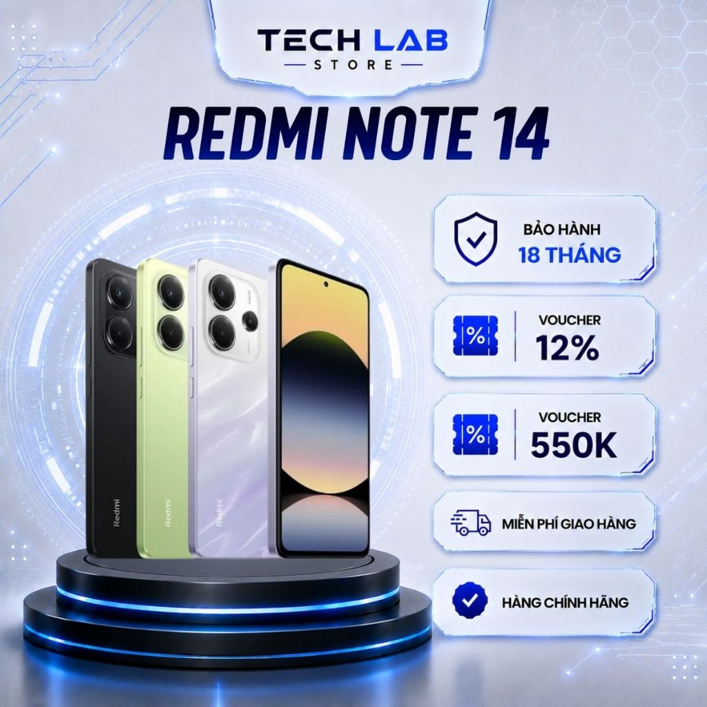 Điện thoại XIAOMI Redmi Note 14 Chip MediaTek Helio G99-Ultra - Bảo hành 18 Tháng