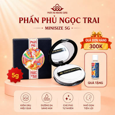 Minisize Phấn Phủ Ngọc Trai Phấn Nụ Hoàng Cung màu trắng/ màu da 5g