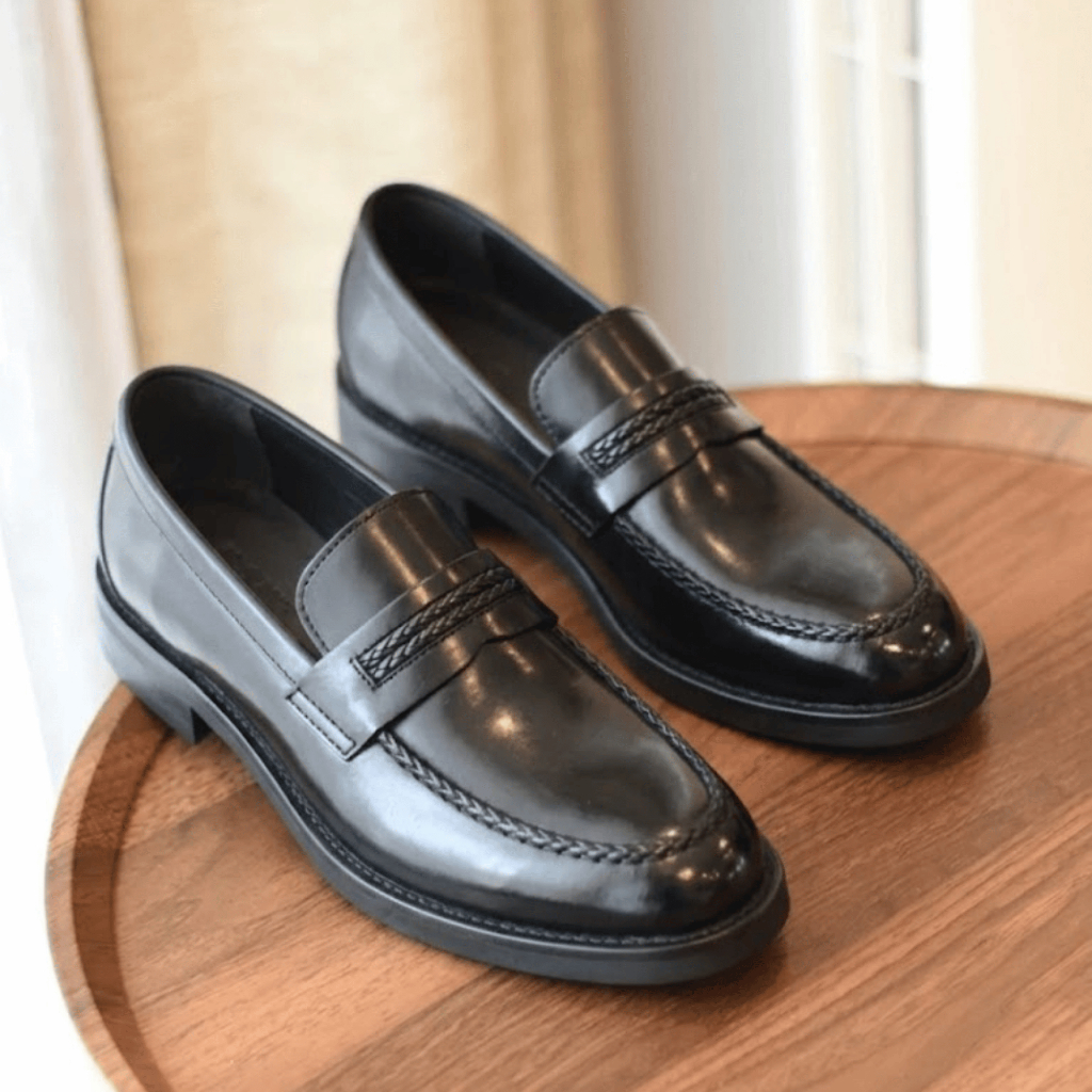 Giày Lười Nam Da Cao Cấp CS526 ZANISTO Penny Loafer Đế Chunky Phong Cách Lịch Lãm Đi Làm Dự Tiệc