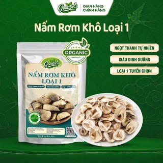 Nấm rơm tai tròn to không chân - Không vụn Loại 1 GoodDeli - Vị ngọt thanh thơm nhẹ