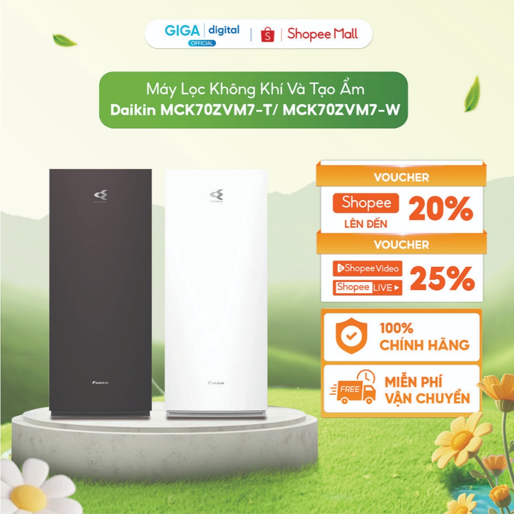 Máy lọc không khí và tạo ẩm Daikin MCK70ZVM7-T/ MCK70ZVM7-W