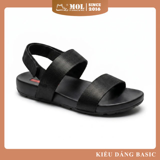 Sandal vento nv4906b đế cao su 2 quai ngang bản to vải dù thời trang đi học dạo phố đi biển nam nữ