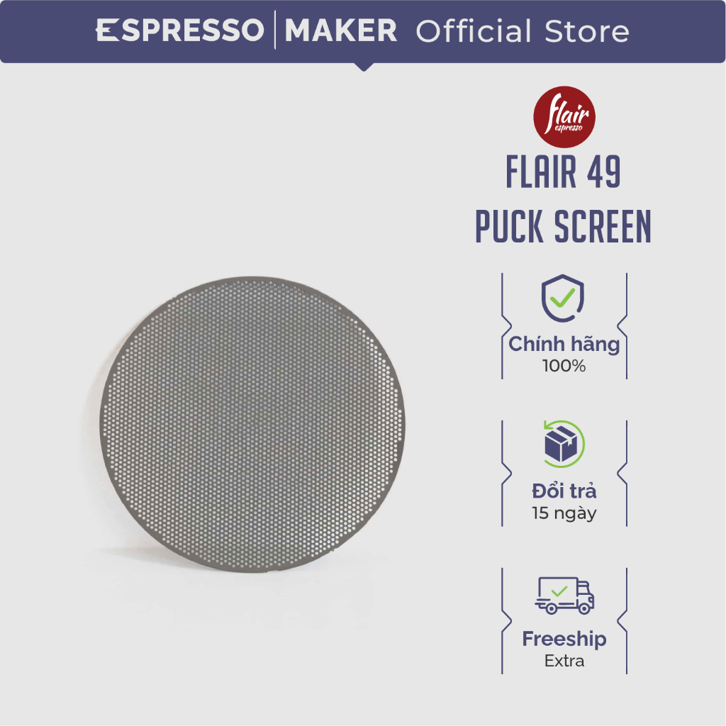 Phụ kiện tấm lưới chia nước dành cho Flair 49 PRO - Flair 49 PRO Etched Puck Screen