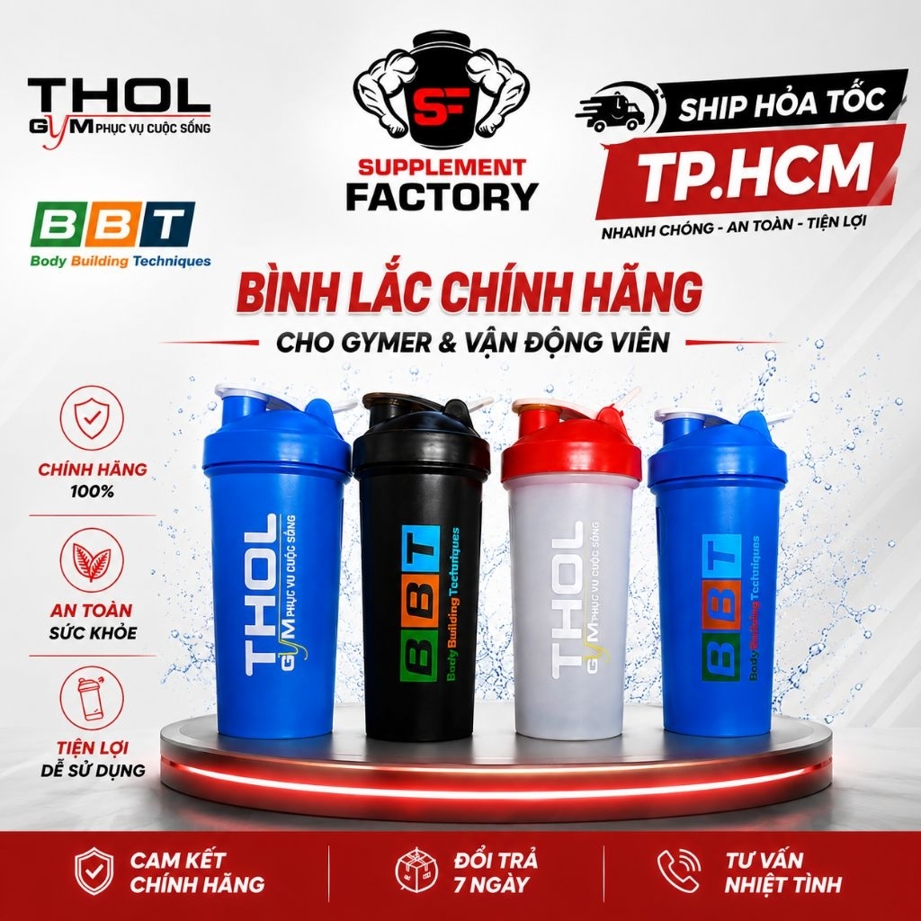 Bình Lắc THOL, Evogen, Nutrex - Shaker THOL 700ml
