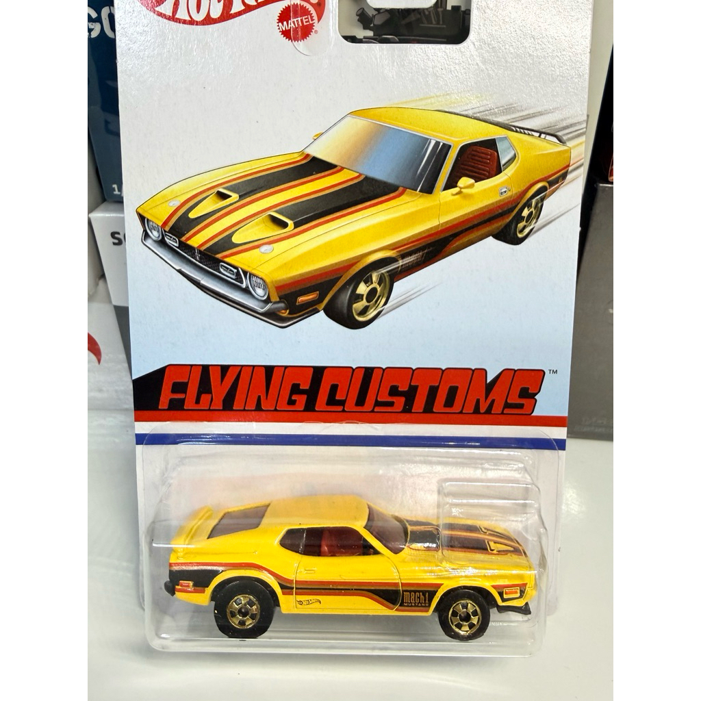Xe mô hình Hotwheels 71 Mustang Mach 1