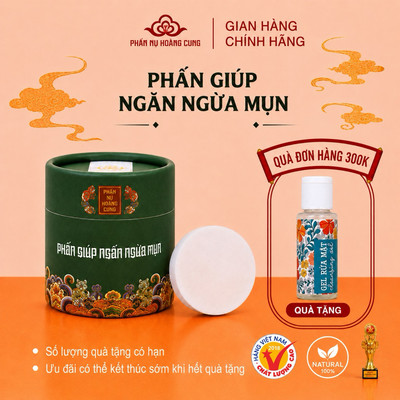 Phấn Nụ giúp ngăn ngừa mụn Phấn Nụ Hoàng Cung 25gr