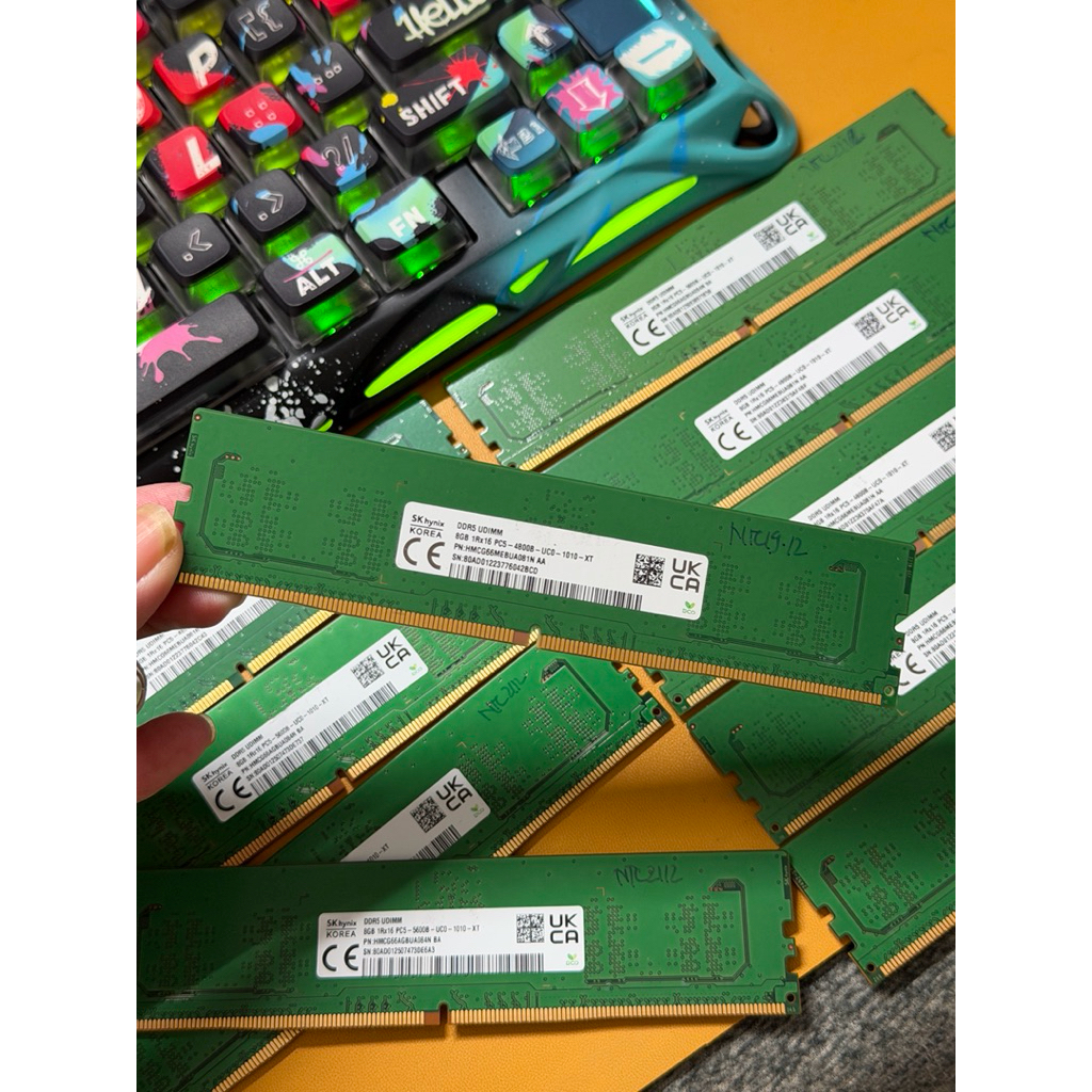 Ram PC Ddr5 16gb 8gb bus 5600-4800 chính hãng tháo máy . Bảo Hành 3 năm