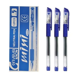 (HỘP 12 CÂY) Bút Gel nắp MINI GEL Cenvava ngòi 0.5mm