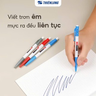 (Hôp 20 cây) Bút bi bấm Thiên Long TL-08 ngòi 0.8mm