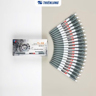 (Hôp 20 cây) Bút bi bấm Thiên Long TL-08 ngòi 0.8mm